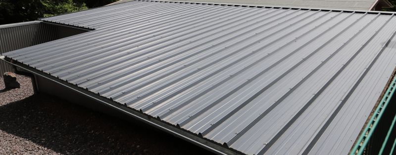 Metal Roof Construction in Spring