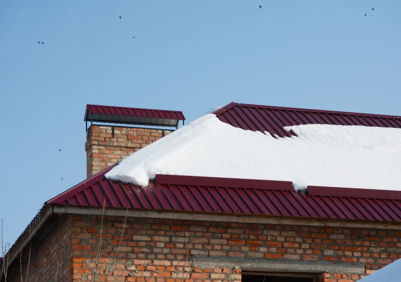 Metal Roof with Snow